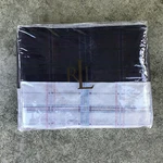 Ralph Lauren 450TC Rutherford Park Purple Gray Plaid Queen Flat Sheet. Fixed Price $399.97.