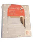 Beautiful Cornflower Blue Geo 4 Piece Cotton Percale Queen Sheet Set. Fixed Price $52.00.