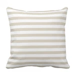 Throw Pillow Cover Modern Tan Beige White Stripes Decorative Case Stri.... Fixed Price $13.74.