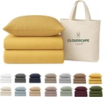 Cloudscape 100% Egyptian Cotton Sheets Twin Size - Extra Deep Pocket 3 Piece .... Fixed Price $89.00.
