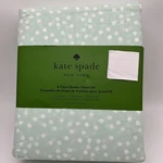 Kate Spade 4 Piece Queen Sheet Set Holiday Scatter Powder Blue 100% Cotton. New. Fixed Price $64.00.