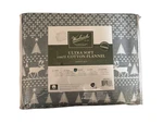 Woolrich Printed Flannel 4-PC. Sheet Set, Queen Bedding New. Fixed Price $49.00.