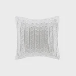 Natori Ming Fretwork Pillow, Square X 20", White (NA30-1644). Fixed Price $49.00.