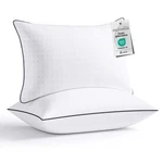 Jollyvogue Size Pillows Set Of 2, Hotel Collection King, White & Black. Fixed Price $47.23.