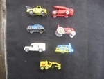 7 Miniature Tin Metal Line-mar Japan Marx Elegant Vehicles Tractors Construction. Fixed Price $19.99.