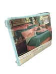 Forum Smooth Touch Queen Sheet Set Peach And Teal Color Combination. Fixed Price $30.00.