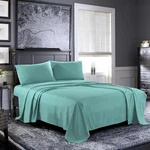 Bed Sheets Queen Set 4-PIECE, Aqua Hotel Luxury 1800 Brushed Microfiber.... Fixed Price $37.69.