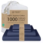 Threadmill American Supima King Size Cotton Sheets, 1000 Count, 4 Piec.... Fixed Price $282.17.