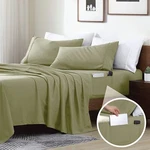 Smart Ultra Soft Brushed Microfiber 3-PIECE Set Fitted Bed Sheet.... Fixed Price $29.34.