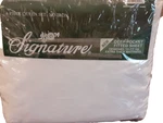 Signature 4 Piece Queen Bed Set White Sheets Standard Pillowcases. Fixed Price $39.90.