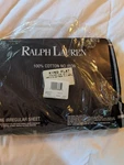 Ralph Lauren King Flat Bradley Pattern 112X102 Inch Sheet 100% Cotton. Fixed Price $70.00.