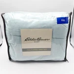 Eddie Bauer Full Flannel Sheet Set New In Pkg Light Blue 100% Cotton. Fixed Price $55.00.