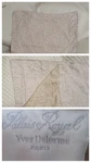 Yves Delorme Palaise Royal Euro Pillow Sham Beige Floral Cotton Italy. Fixed Price $35.00.