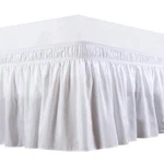 Elegant Decor 100% Egyptian Cotton Bed Skirt - 9" Drop Wrap Around White. Fixed Price $39.86.