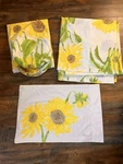 Vtg Vera Neumann Queen Flat Fitted Sheets 1 Pillowcase Read Yellow Flowers. Fixed Price $29.99.