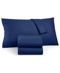 3 Piece Martha Stewart 100% Cotton Flannel Solid Eclipse Blue Twin Sheet Set. Fixed Price $109.99.