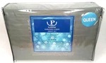 Vintage Plazatex Sheet Set Embossed Stripe Gray Queen Microfiber Wrinkle Free. Fixed Price $25.89.