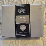 Hotel Style 1000 Thread Cotton Luxury Sheet Set Queen Grey New. Fixed Price $39.99.