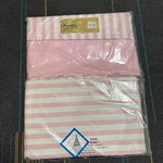 Vintage Stevens Fine Combed Percale Pink Stripe Double Sheet Set New. Fixed Price $49.49.