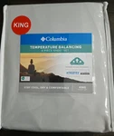 New Columbia Temperature Balancing 6 Piece King Sheet Set With Omni-wick Gray. Fixed Price $65.00.