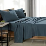 Bare Home Split King Set 1800 Ultra Soft Microfiber Bed Blue 140954. Fixed Price $66.15.