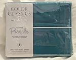 Vtg Cannon Color Classics Flat Percale Sheet Usa Twin Hunter Green Nos. Fixed Price $22.99.