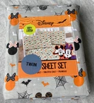 Disney Halloween Mickey Twin Set-flat + Fitted 1 Pillowcase. Fixed Price $39.99.