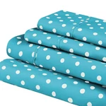 Superior Polka Dot Sheet Set, Cotton Blend Bedding Sets, Soft And Wrinkle Resist. Fixed Price $73.75.