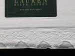 Rare New Ralph Lauren *brittany White Embroidered King Flat Sheet Lace Read!. Fixed Price $224.95.