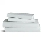 Purity Home 100% Cotton Sheets, Light Gray Queen Bed, 400 Thread Count Percal.... Fixed Price $69.17.