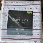 Cuddl Duds Snowflake Heavyweight Cotton Flannel Sheet Set 4 Piece King. Fixed Price $59.99.