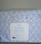 Sigrid Olsen Home 4-PIECE Queen Sheet Set Sky/coastal Blue Nautical Shells New. Fixed Price $55.00.