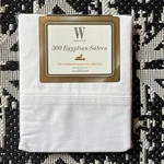 New Wamsutta 300 Thread Count 100% Egyptian Cotton Two Queen White Pillowcases. Fixed Price $27.20.