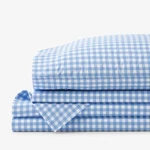 The Company Store Gingham Classic Cool Organic Cotton Percale Bed Sheet Set. Fixed Price $61.10.