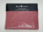 New Ralph Lauren Small Gingham Red Type 200 Cotton Twin Flat Sheet Usa. Fixed Price $37.46.