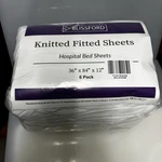 Blissford Pack Knitted Fitted Hospital Bed Sheets 36 X84 X12. Fixed Price $45.00.