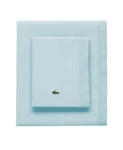 Lacoste Slice 100% Cotton Percale 4-PC. Sheet Set,full ,pale Aqua.. Fixed Price $54.99.