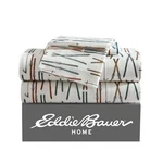 Eddie Bauer Cotton Flannel Sheet Sets (ski Line-light Ivory Orange Blue). Fixed Price $49.99.