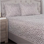 Cozelle Microluxe Animal Print 4-PIECE Sheet Set King-berry Color. Fixed Price $69.99.