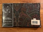 Vintage Crown Crafts Barrington Court Luxury 200 Thread Twin Flat Sheet Paisley. Fixed Price $26.00.