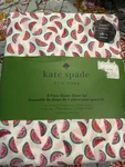Kate Spade Ny Summertime Watermelon Toss 4 Pc Queen Sheet Set 100% Cotton Fruit. Fixed Price $55.25.