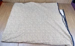 Ralph Lauren Charleston Wicker Basket Weave Cotton Queen Flat Sheet - Euc. Fixed Price $49.99.