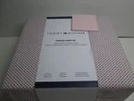 New 4 Pieces Tommy Hilfiger Printed Queen Sheet Set Red And Black. Fixed Price $69.00.