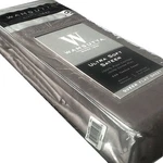 New Oversized Gray Wamsutta Ultra Soft 525TC Cotton Sateen Queen Flat Sheet. Fixed Price $74.98.