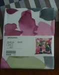 Ikea Bronsmal Cushion Cover X 20" Cotton Pink Green Watercolors Pillow. Fixed Price $14.89.