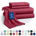 4 Piece Bed Set Microfiber Hotel Luxury Ultra Soft Deep Pocket. Fixed Price $19.99.