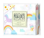 Where The Polka Dots Roam Rainbow And Unicorn 4 Pieces Queen Bed Sheet Set S.... Fixed Price $51.56.