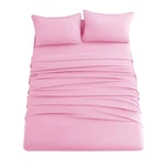 Homeideas Queen Size Bed Sheets - 4 Piece Set (pink) Extra Soft Brushed. Fixed Price $29.00.