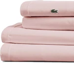 Lacoste 100% Cotton Full Percale 4-PIECE Sheet Set Ice Pink. Fixed Price $69.99.