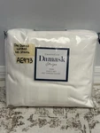 Charter Club Damask Stripe Supima 550 Tc Twin Sheet Set Preowned White. Fixed Price $34.99.